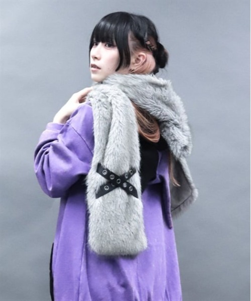 セール】ネコミミファーフードマフラー（マフラー）｜NIBBLE POISON