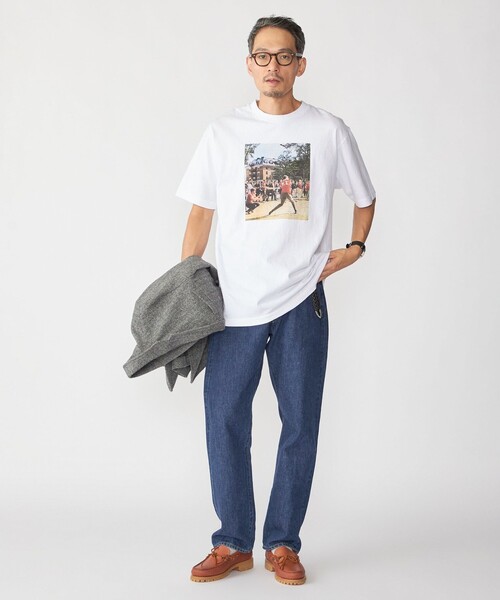 SHIPS（シップス）の「SHIPS×TAKE IVY:『TAKE NVY』メッセージ フォト Tシャツ（Tシャツ/カットソー・メンズ・ブラック/ホワイト系/ホワイト/ライトホワイト・SMALL/MEDIUM/LARGE/X-LARGE）」の10枚目の写真
