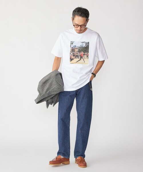 SHIPS（シップス）の「SHIPS×TAKE IVY:『TAKE NVY』メッセージ フォト Tシャツ（Tシャツ/カットソー・メンズ・ブラック/ホワイト系/ホワイト/ライトホワイト・SMALL/MEDIUM/LARGE/X-LARGE）」の11枚目の写真