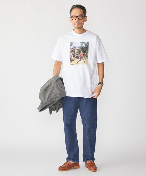 SHIPS（シップス）の「SHIPS×TAKE IVY:『TAKE NVY』メッセージ フォト Tシャツ（Tシャツ/カットソー・メンズ・ブラック/ホワイト系/ホワイト/ライトホワイト・SMALL/MEDIUM/LARGE/X-LARGE）」の12枚目の写真
