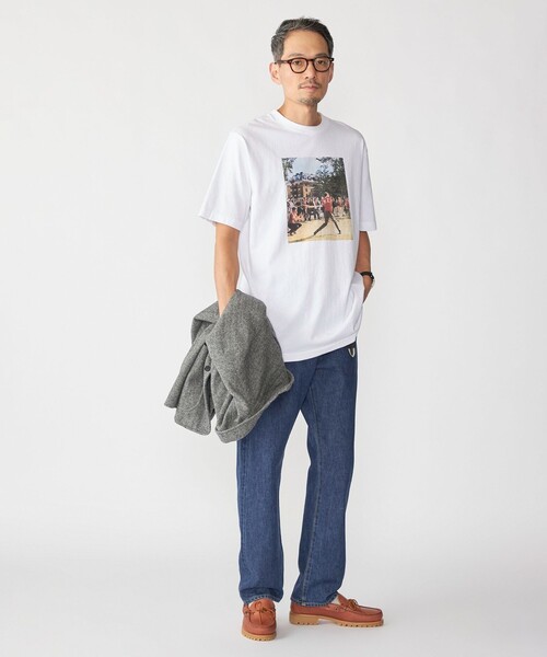 SHIPS（シップス）の「SHIPS×TAKE IVY:『TAKE NVY』メッセージ フォト Tシャツ（Tシャツ/カットソー・メンズ・ブラック/ホワイト系/ホワイト/ライトホワイト・SMALL/MEDIUM/LARGE/X-LARGE）」の16枚目の写真