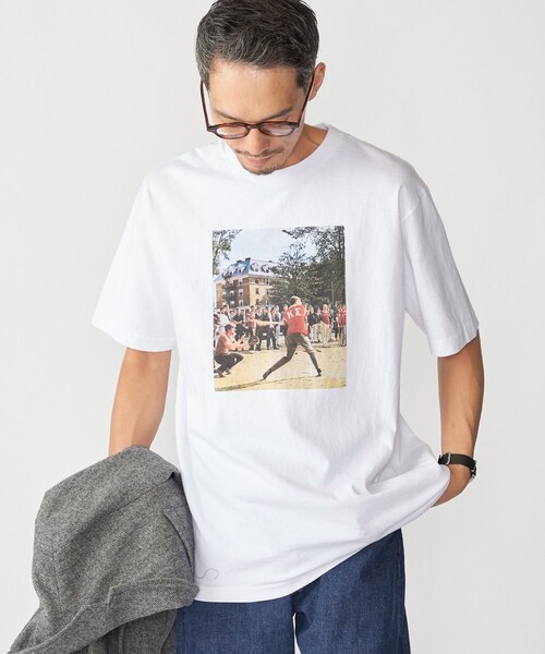 SHIPS（シップス）の「SHIPS×TAKE IVY:『TAKE NVY』メッセージ フォト Tシャツ（Tシャツ/カットソー・メンズ・ブラック/ホワイト系/ホワイト/ライトホワイト・SMALL/MEDIUM/LARGE/X-LARGE）」の17枚目の写真