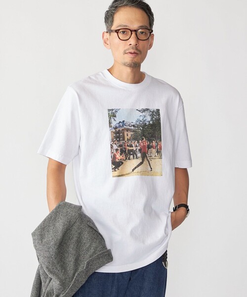 SHIPS（シップス）の「SHIPS×TAKE IVY:『TAKE NVY』メッセージ フォト Tシャツ（Tシャツ/カットソー・メンズ・ブラック/ホワイト系/ホワイト/ライトホワイト・SMALL/MEDIUM/LARGE/X-LARGE）」の21枚目の写真