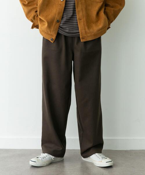 URBAN RESEARCH Sonny Label（アーバンリサーチサニーレーベル）の「裏起毛ユーティリティイージーパンツ（その他パンツ・メンズ・ブラック/チャコールグレー/ブラウン/グレー系その他・MEDIUM/LARGE）」の4枚目の写真