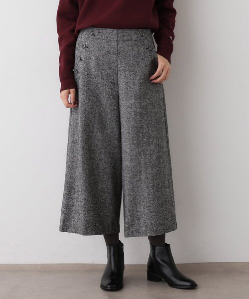 Dessin(デッサン)の「【洗える/後ろゴム】ツイードマリンクロップド丈パンツ(その他パンツ・レディース・チャコールグレー/グレー系4/ブラック系4/ブラウン系その他5・00/01/02/03)」の2枚目の写真