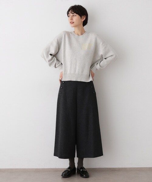 Dessin(デッサン)の「【洗える/後ろゴム】ツイードマリンクロップド丈パンツ(その他パンツ・レディース・チャコールグレー/グレー系4/ブラック系4/ブラウン系その他5・00/01/02/03)」の6枚目の写真