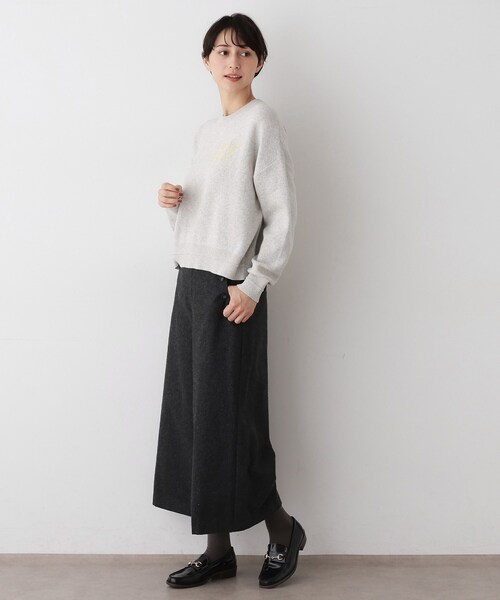 Dessin(デッサン)の「【洗える/後ろゴム】ツイードマリンクロップド丈パンツ(その他パンツ・レディース・チャコールグレー/グレー系4/ブラック系4/ブラウン系その他5・00/01/02/03)」の7枚目の写真