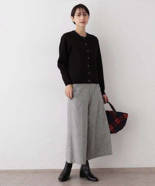 Dessin(デッサン)の「【洗える/後ろゴム】ツイードマリンクロップド丈パンツ(その他パンツ・レディース・チャコールグレー/グレー系4/ブラック系4/ブラウン系その他5・00/01/02/03)」の11枚目の写真