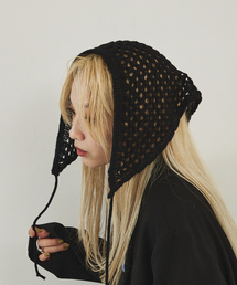 Stuart Austin（ステュアートオースティン）の「【Stuart Austin】透かし編み クロシェニット スカーフ（ストール/ショール）」