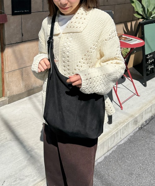 LE MORE(リモア)の「スウェードタッチ2wayショルダーバッグ(ショルダーバッグ・レディース・ブラック/ダークブラウン/ブラウン・FREE)」の13枚目の写真