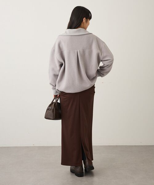 CRAFT STANDARD BOUTIQUE（クラフトスタンダードブティック）の「ドレープデザインIラインスカート（スカート・レディース・ブラック/ブラウン・FREE）」の14枚目の写真