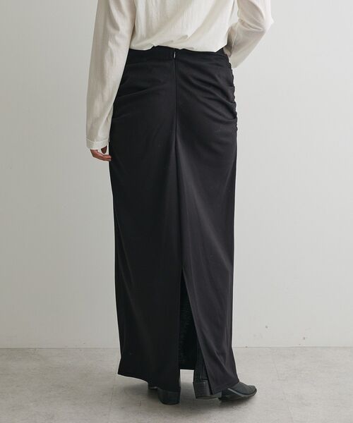 CRAFT STANDARD BOUTIQUE（クラフトスタンダードブティック）の「ドレープデザインIラインスカート（スカート・レディース・ブラック/ブラウン・FREE）」の20枚目の写真