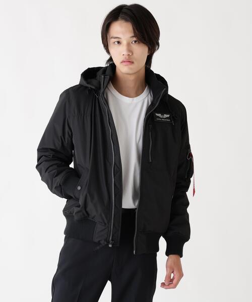 Alpha Industries/アルファ インダストリーズ/HOODED RIB FLIGHT