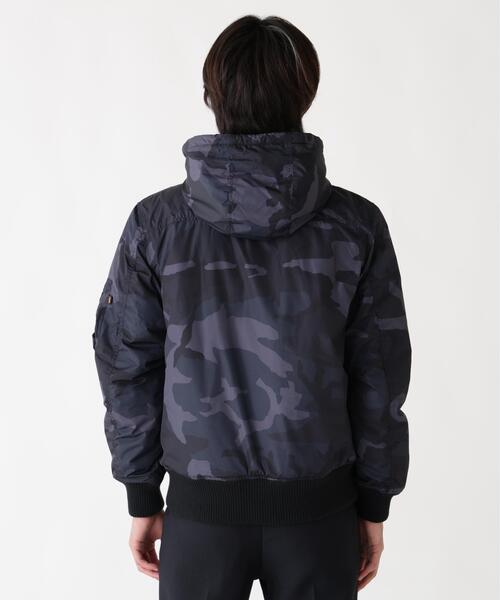 Alpha Industries(アルファインダストリーズ)の「Alpha Industries/アルファ インダストリーズ/HOODED RIB FLIGHT JACKET/フード リブ フライトジャケット(ブルゾン・メンズ・ネイビー/その他2/ブラック・L/M/XL/2XL)」の22枚目の写真
