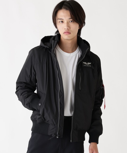 Alpha Industries/アルファ インダストリーズ/HOODED RIB FLIGHT