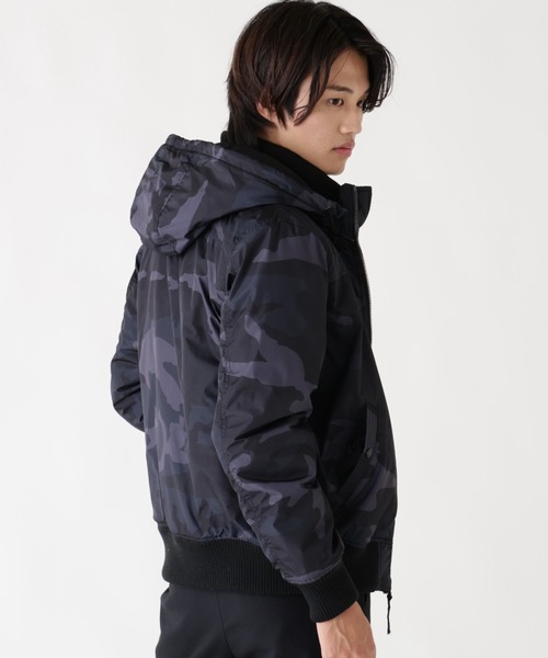 Alpha Industries/アルファ インダストリーズ/HOODED RIB FLIGHT