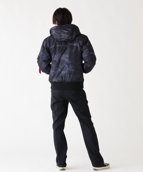 Alpha Industries/アルファ インダストリーズ/HOODED RIB FLIGHT