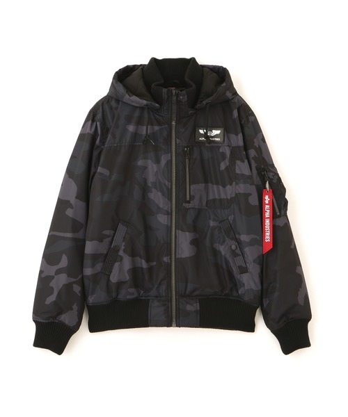 Alpha Industries/アルファ インダストリーズ/HOODED RIB FLIGHT