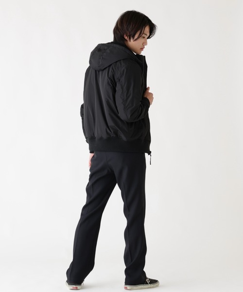 Alpha Industries（アルファインダストリーズ）の「Alpha Industries/アルファ インダストリーズ/HOODED RIB FLIGHT JACKET/フード リブ フライトジャケット（ブルゾン・メンズ・ネイビー/その他2/ブラック・L/M/XL/2XL）」の16枚目の写真