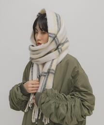 KBF | ブークレチェックストール(ストール/ショール)