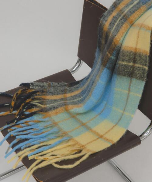 KBF（ケイビーエフ）の「ブークレチェックストール（ストール/ショール・レディース・グリーン系その他/ブルー系その他/ホワイト系その他・ONE）」の3枚目の写真