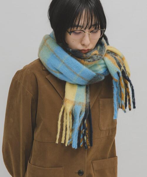 KBF（ケイビーエフ）の「ブークレチェックストール（ストール/ショール・レディース・グリーン系その他/ブルー系その他/ホワイト系その他・ONE）」の21枚目の写真
