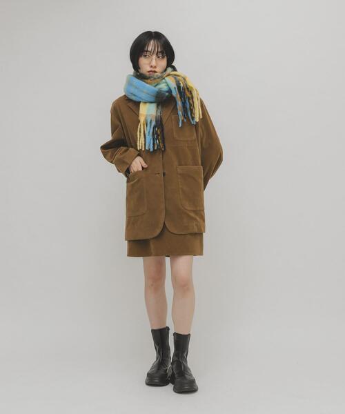 KBF（ケイビーエフ）の「ブークレチェックストール（ストール/ショール・レディース・グリーン系その他/ブルー系その他/ホワイト系その他・ONE）」の19枚目の写真