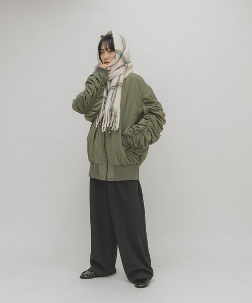 KBF（ケイビーエフ）の「ブークレチェックストール（ストール/ショール・レディース・グリーン系その他/ブルー系その他/ホワイト系その他・ONE）」の14枚目の写真