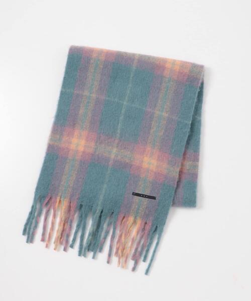 KBF（ケイビーエフ）の「ブークレチェックストール（ストール/ショール・レディース・グリーン系その他/ブルー系その他/ホワイト系その他・ONE）」の5枚目の写真