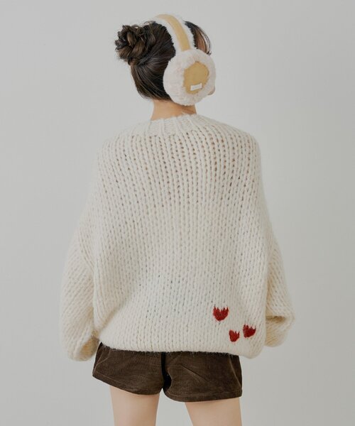 Chico（チコ）の「ビッグケーブルルーズミニワンピース（ワンピース・レディース・アイボリー/ブルー/ブラウン・FREE）」の5枚目の写真