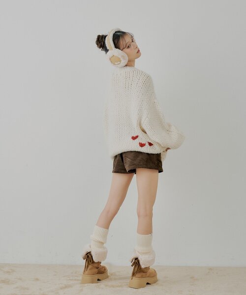 セール】ビッグケーブルルーズミニワンピース（ワンピース）｜Chico