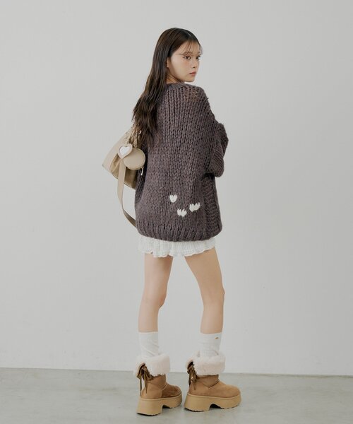 セール】ビッグケーブルルーズミニワンピース（ワンピース）｜Chico