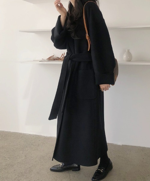 FAVORITO（ファヴォリート）の「アレンジカラーロングトレンチコート（トレンチコート・レディース・キャメル/ブラック・F）」の16枚目の写真