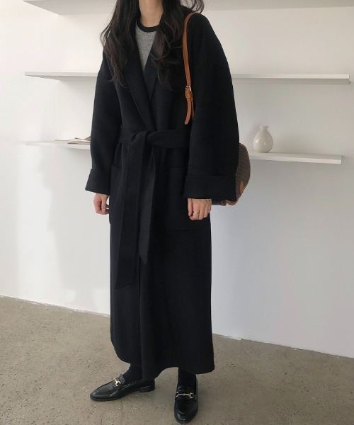 FAVORITO（ファヴォリート）の「アレンジカラーロングトレンチコート（トレンチコート・レディース・キャメル/ブラック・F）」の17枚目の写真