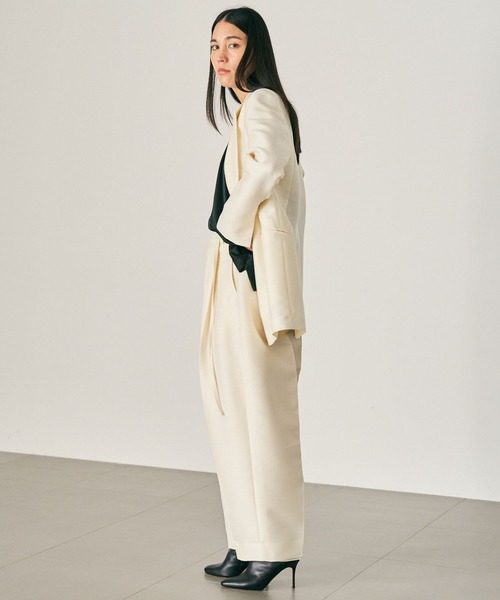 Chaos（カオス）の「Chaos(カオス)/ ガラントラウザーズ　【セットアップ可】（スラックス・レディース・オフホワイト/ブラック・36/38）」の12枚目の写真