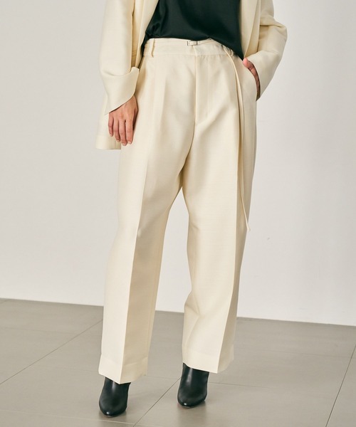 Chaos（カオス）の「Chaos(カオス)/ ガラントラウザーズ　【セットアップ可】（スラックス・レディース・オフホワイト/ブラック・36/38）」の14枚目の写真