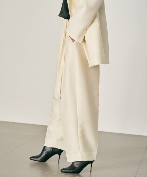 Chaos（カオス）の「Chaos(カオス)/ ガラントラウザーズ　【セットアップ可】（スラックス・レディース・オフホワイト/ブラック・36/38）」の4枚目の写真