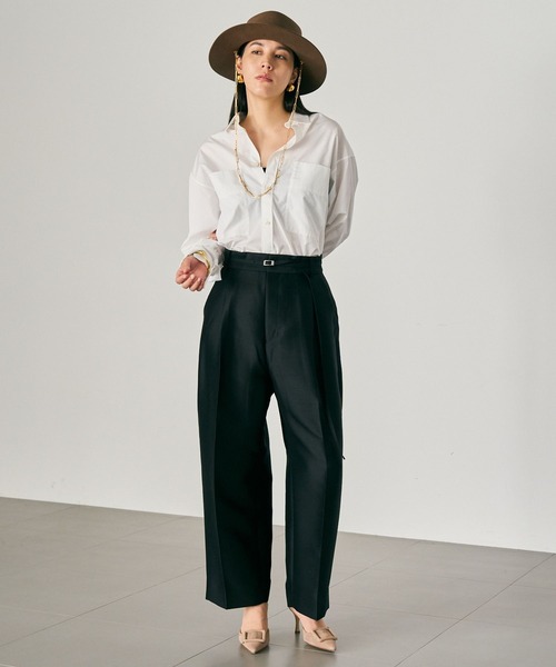 Chaos（カオス）の「Chaos(カオス)/ ガラントラウザーズ　【セットアップ可】（スラックス・レディース・オフホワイト/ブラック・36/38）」の8枚目の写真