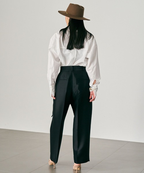 Chaos（カオス）の「Chaos(カオス)/ ガラントラウザーズ　【セットアップ可】（スラックス・レディース・オフホワイト/ブラック・36/38）」の3枚目の写真