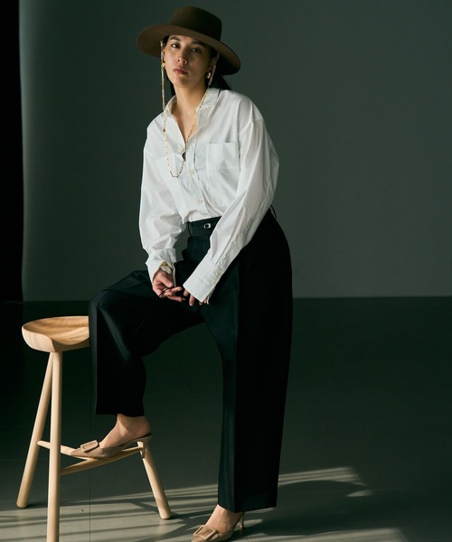 Chaos（カオス）の「Chaos(カオス)/ ガラントラウザーズ　【セットアップ可】（スラックス・レディース・オフホワイト/ブラック・36/38）」の10枚目の写真