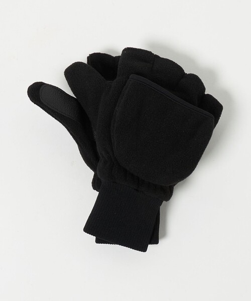DENTS（デンツ）の「＜DENTS＞フリース グローブ（手袋・メンズ・ブラック/オリーブ・FREE）」の2枚目の写真