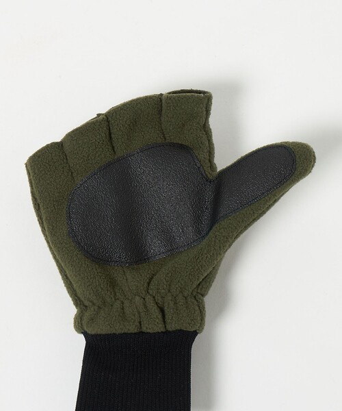 DENTS（デンツ）の「＜DENTS＞フリース グローブ（手袋・メンズ・ブラック/オリーブ・FREE）」の5枚目の写真