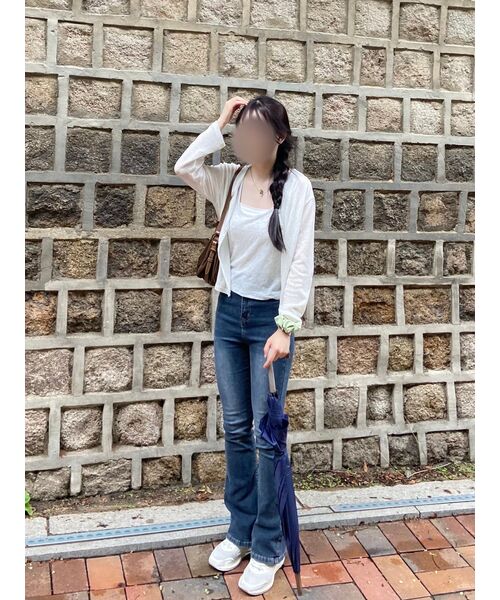 MUSINSA STANDARD WOMAN（ムシンサスタンダードウーマン）の「ウィメンズブーツカットデニムパンツ[ミディアムインディゴ]（デニムパンツ・レディース・その他・27/28/29/30/24/25/26）」の9枚目の写真