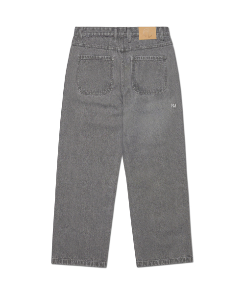 NOMANUAL(NOMANUAL)の「STRAIGHT WIDE DENIM PANTS - GRAY(デニムパンツ・レディース・その他・SMALL/MEDIUM/LARGE/X-LARGE)」の2枚目の写真