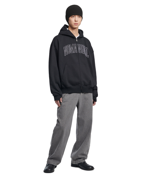 NOMANUAL(NOMANUAL)の「STRAIGHT WIDE DENIM PANTS - GRAY(デニムパンツ・レディース・その他・SMALL/MEDIUM/LARGE/X-LARGE)」の3枚目の写真