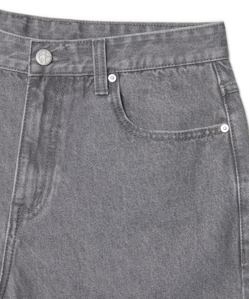 NOMANUAL(NOMANUAL)の「STRAIGHT WIDE DENIM PANTS - GRAY(デニムパンツ・レディース・その他・SMALL/MEDIUM/LARGE/X-LARGE)」の6枚目の写真