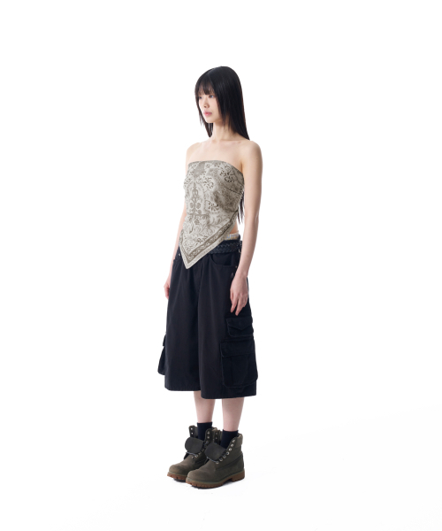 AAKAM(アーカム)の「コットンバミューダカーゴパンツ(ブラック)(その他パンツ・レディース・その他・1/2)」の5枚目の写真