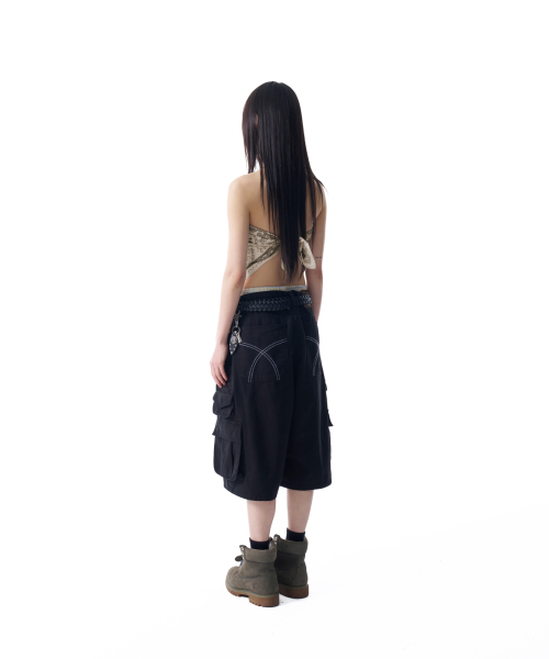 AAKAM(アーカム)の「コットンバミューダカーゴパンツ(ブラック)(その他パンツ・レディース・その他・1/2)」の7枚目の写真