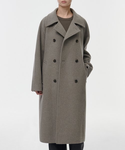 MUSINSA STANDARD WOMAN（ムシンサスタンダードウーマン）の「ウィメンズカシミヤブレンドトレンチコート[トープ]（チェスターコート・レディース・その他・SMALL/MEDIUM/LARGE/X-SMALL）」の4枚目の写真