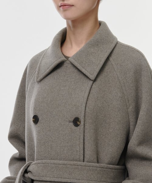 MUSINSA STANDARD WOMAN（ムシンサスタンダードウーマン）の「ウィメンズカシミヤブレンドトレンチコート[トープ]（チェスターコート・レディース・その他・SMALL/MEDIUM/LARGE/X-SMALL）」の7枚目の写真